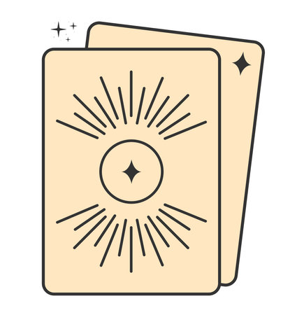 tarot cards illustrationのイラスト素材