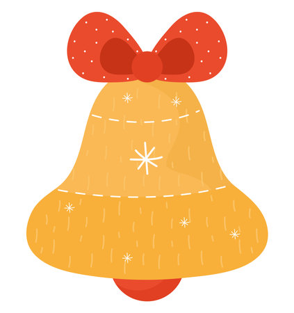 christmas bell designのイラスト素材