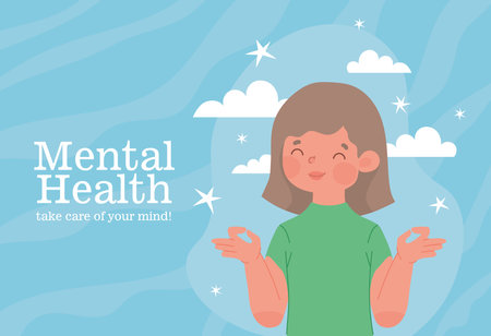 cartel of mental healthのイラスト素材