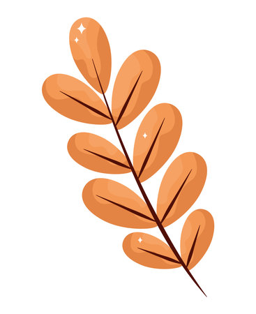 orange branch plantのイラスト素材
