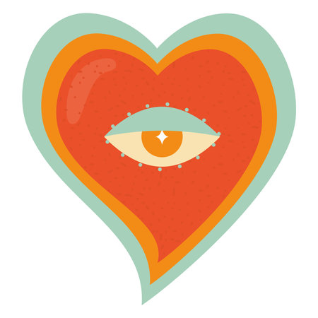 decoration heart illustrationのイラスト素材