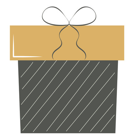 golden and black giftのイラスト素材