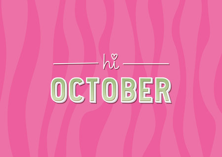 poster of hi octoberのイラスト素材