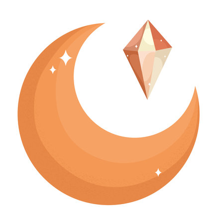 orange moon designのイラスト素材