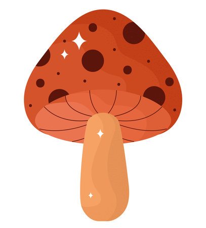 orange mushroom designのイラスト素材