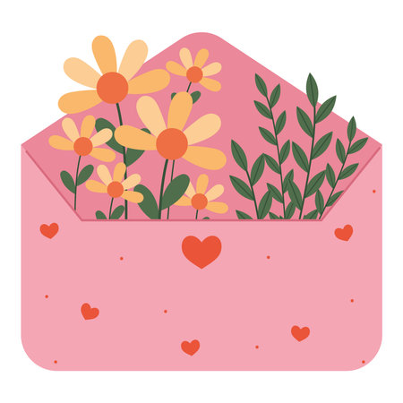 floral letter designのイラスト素材