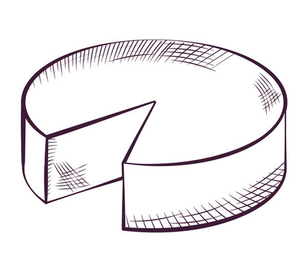 cheese block designのイラスト素材