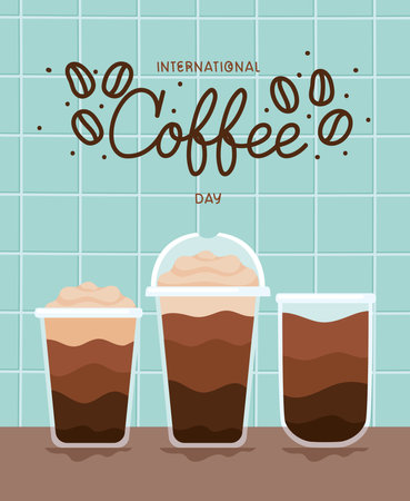 poster of coffee dayのイラスト素材