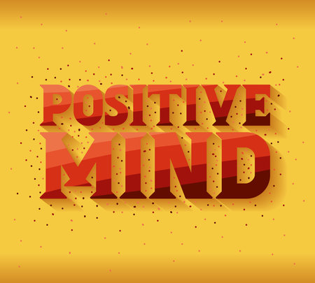 quote of positive mindのイラスト素材