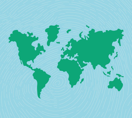 planet map illustrationのイラスト素材