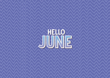 poster of hello juneのイラスト素材
