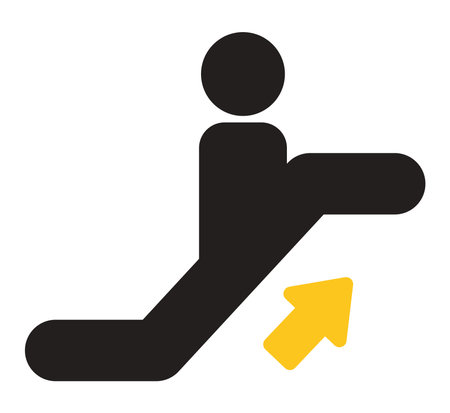 upstairs icon illustrationのイラスト素材