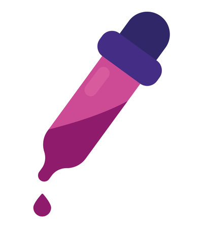purple dropper designのイラスト素材