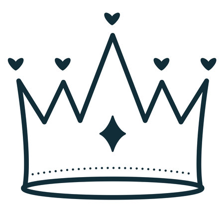 nice crown designのイラスト素材