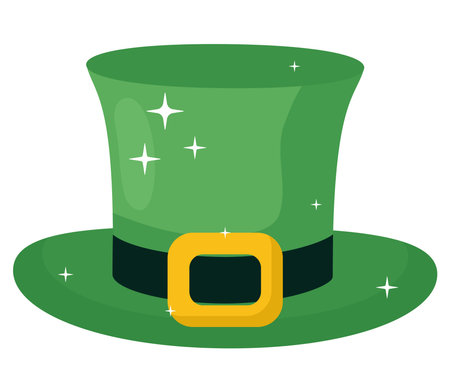 green top hatのイラスト素材