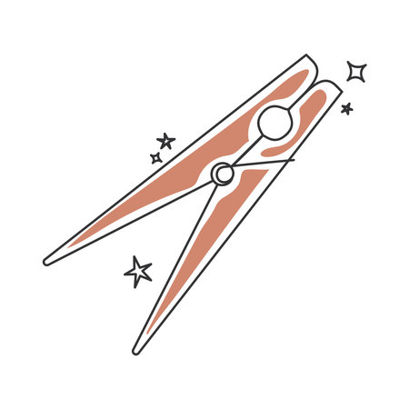 cloth clip designのイラスト素材