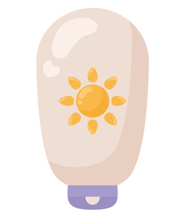 sunscreen bottle designのイラスト素材