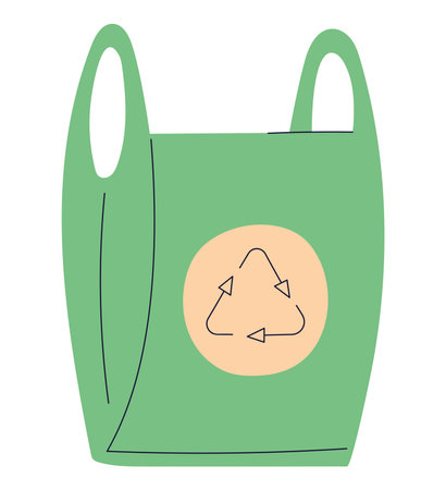 green eco bagのイラスト素材