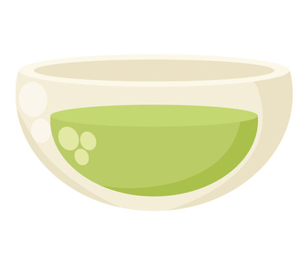 olive oil in a bowlのイラスト素材