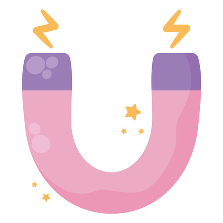pink magnet designのイラスト素材