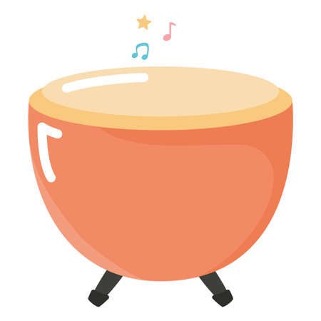 orange drum illustrationのイラスト素材