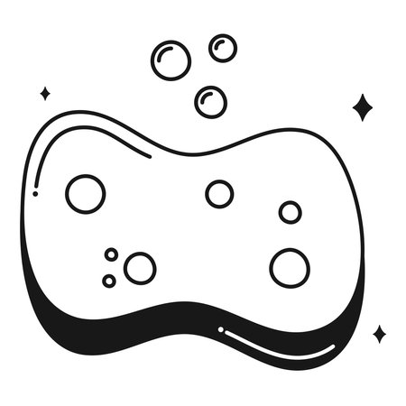 sponge with bubblesのイラスト素材