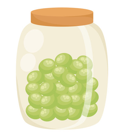 olive jar designのイラスト素材