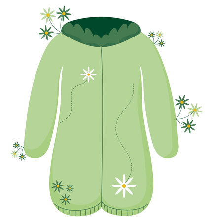 sustainable coat designのイラスト素材