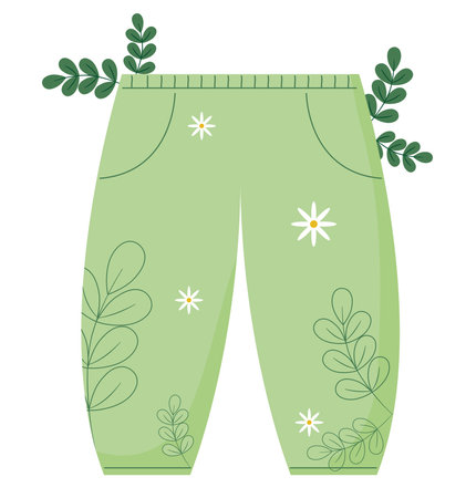 sustainable pants designのイラスト素材