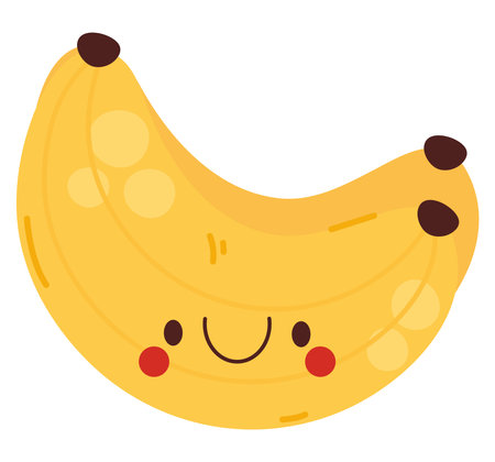 kawaii bananas designのイラスト素材