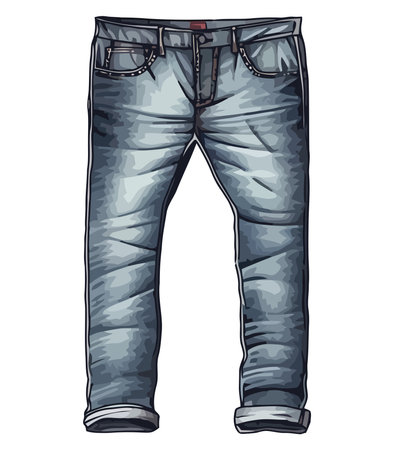 Casual jeans for menのイラスト素材