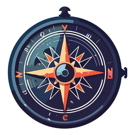 Black compass designのイラスト素材