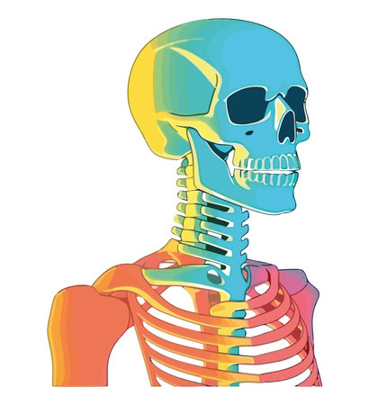 human skull designのイラスト素材