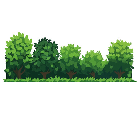 forest landscape designのイラスト素材