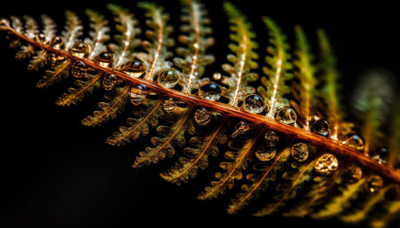 Symmetrical spiral frond, bright green caterpillar growth generated by artificial intelligence generated by artificial intelligenceの素材