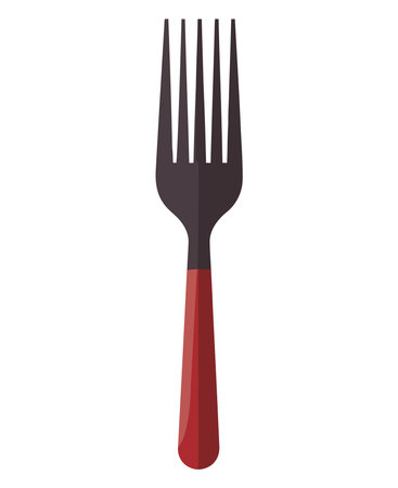 Shiny silverware fork designのイラスト素材