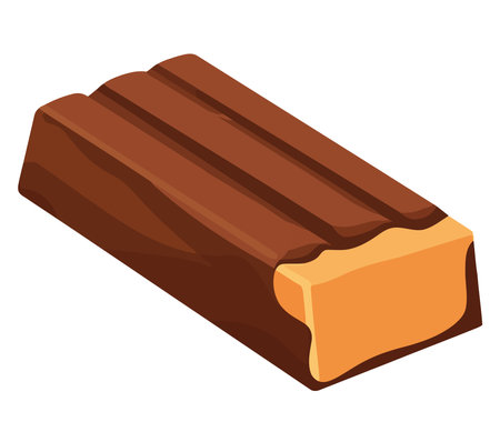 sweet chocolate bar illustrationのイラスト素材