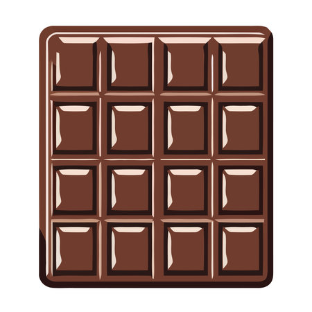 dark chocolate bar design illustrationのイラスト素材