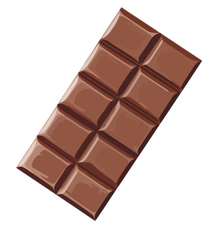 sweet chocolate bar vector illustrationのイラスト素材