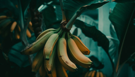Fresh organic fruit, healthy eating, vegetarian food, tropical climate, refreshing snack generated by artificial intelligenceの素材