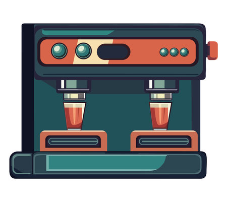 Modern machinery for coffeeのイラスト素材