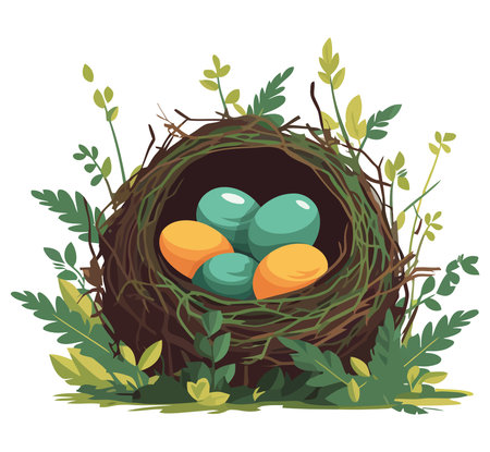 Fresh eggs from the farmのイラスト素材