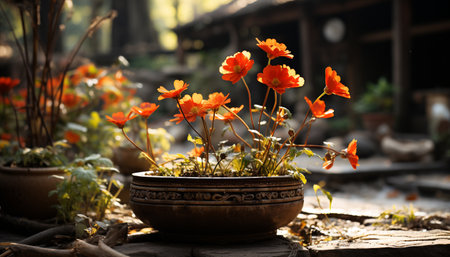 A vibrant bouquet of multi colored flowers brings freshness to nature generated by artificial intelligenceの素材