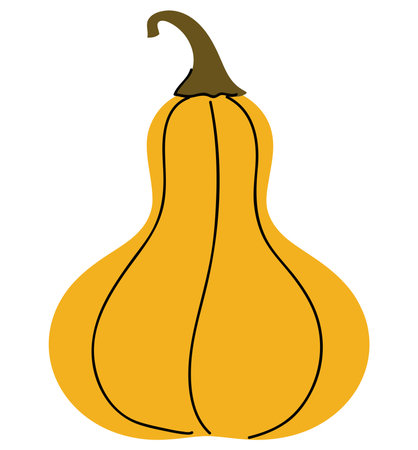 halloween orange pumpkinのイラスト素材