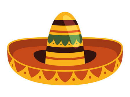 mexican sombrero illustrationのイラスト素材