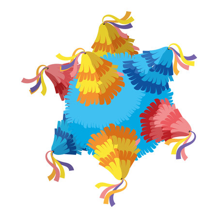 mexican pinata starのイラスト素材