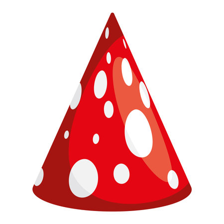 polka dot hat of partyのイラスト素材