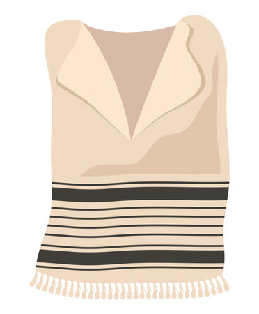jewish tallit illustrationのイラスト素材
