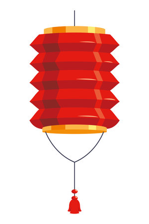 china red lantern designのイラスト素材