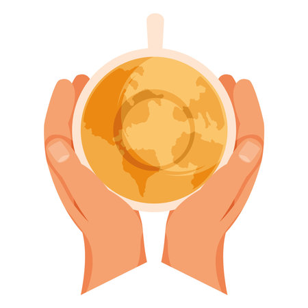 tea day hot drinkのイラスト素材